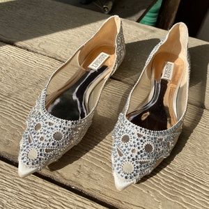 Badgley Mischka wedding shoes size 10